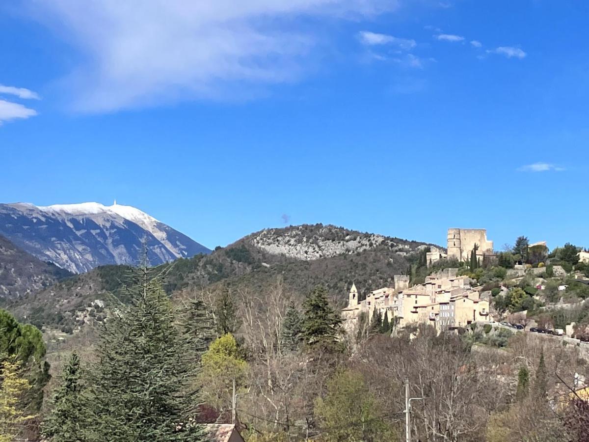 La Vue Est Belle Apartment Montbrun-les-Bains Bagian luar foto